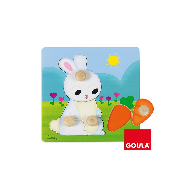 PUZZLE CONEJO (22X22CM)