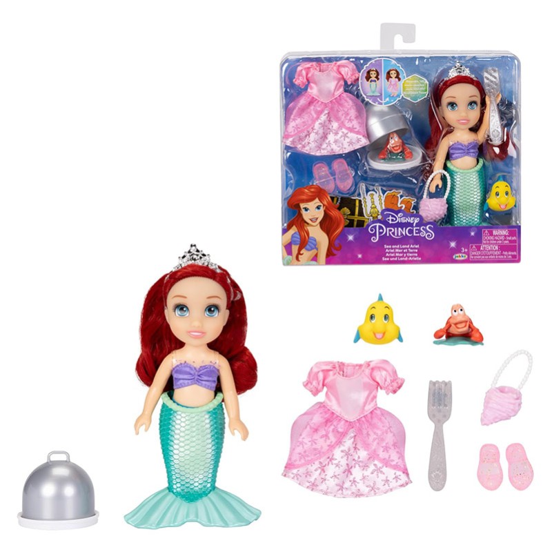 MUÑECA PRINCESA ARIEL 15 CM DE