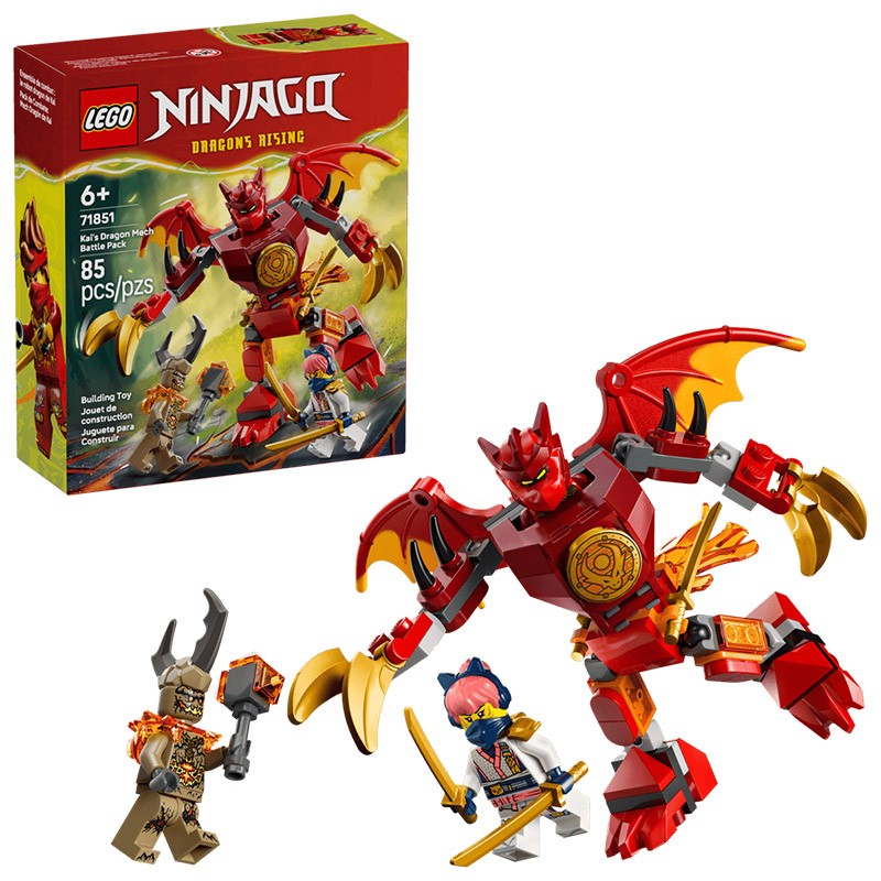 NINJAGO PACK DE COMBATE MECA DRAGON DE KAI