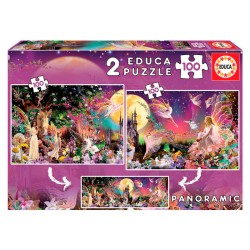 PUZZLE 2x100P TRIPTICO DE HADA