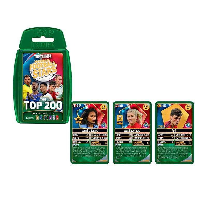 FUTBOL MUNDIAL TOP 200 SET TRADING CARDS SDO 3