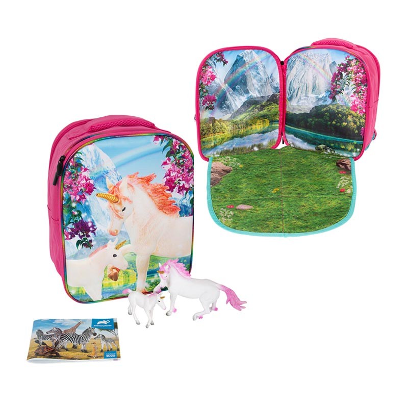 MOCHILA UNICORNIOS 3D JR.C/2 F