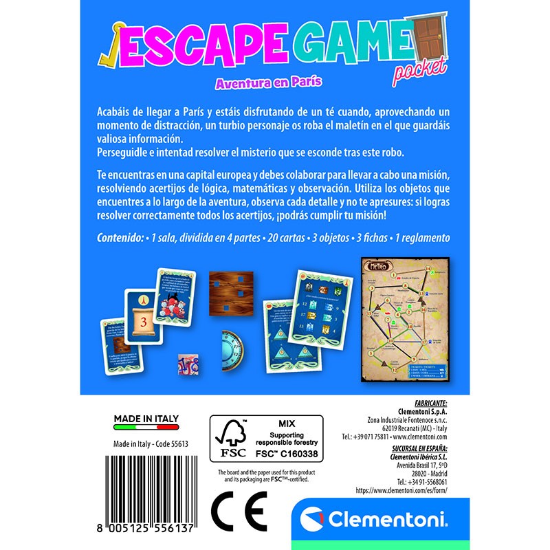 ESCAPE GAME AVENTURA EN PARIS