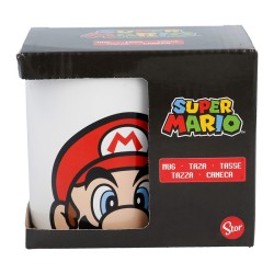TAZA CERAMICA 325 ML EN CAJA REGALO SUPER MARIO