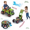 ANDADOR CORREPASILLOS 3 EN 1 TRACTOR Y CORTACESPED VERDE