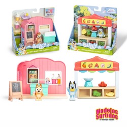 BLUEY MINI PLAYSETS CON FIGURA