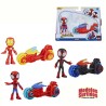 SPIDEY VEHICULO Y FIGURA SURTI