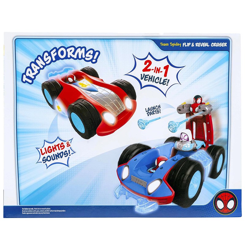 SPIDEY VEHICULO DELUXE TEAM FLIP & REVEAL CRUISER
