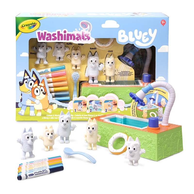 WASHIMALS BLUEY SET 5 MASCOTAS