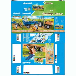 COUNTRY TRACTOR CON REMOLQUE