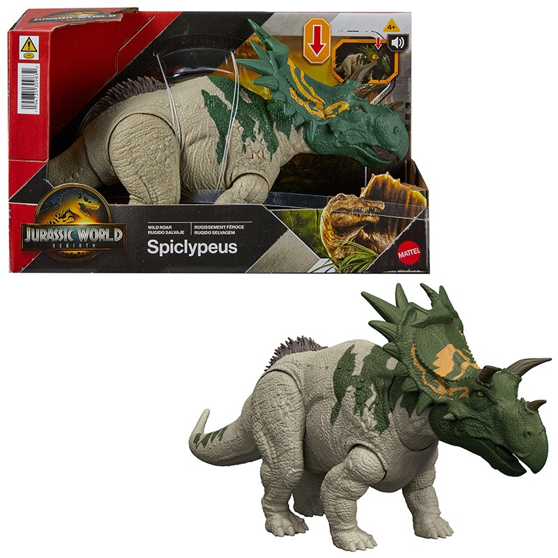 DINOSAURIO JURASSIC WORLD WILD ROAR SPICLYPEUS
