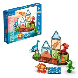 GEOMAG MAGNETIC TILES DINO WOR
