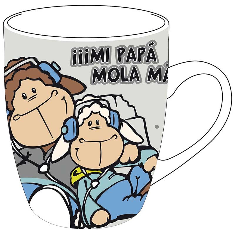 TAZA MI PAPA MOLA MAS PORCELAN