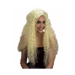 PELUCA LARGA RIZOS RUBIA