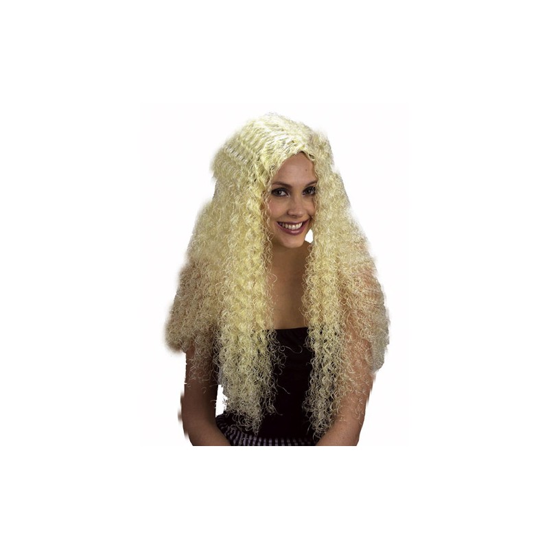 PELUCA LARGA RIZOS RUBIA