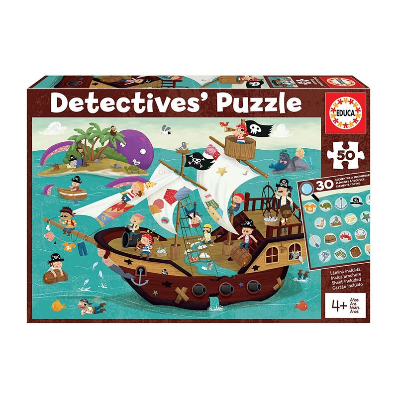 PUZZLE 50P PIRATAS DETECTIVES