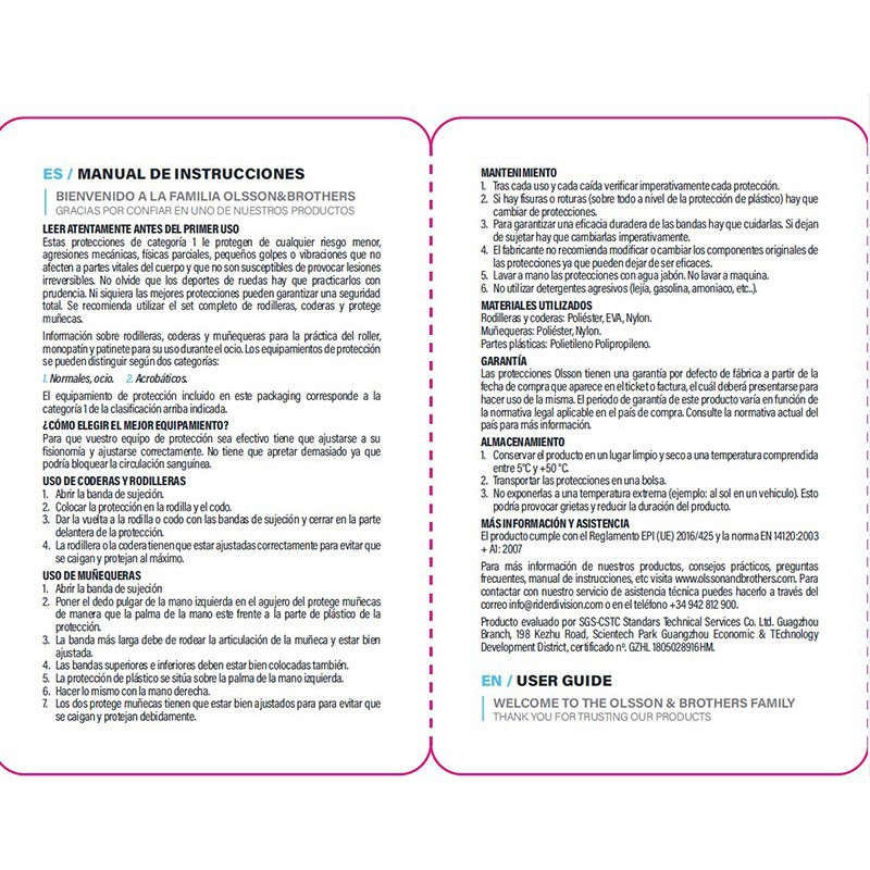 KIT RODILLERAS CODERAS INF T.X