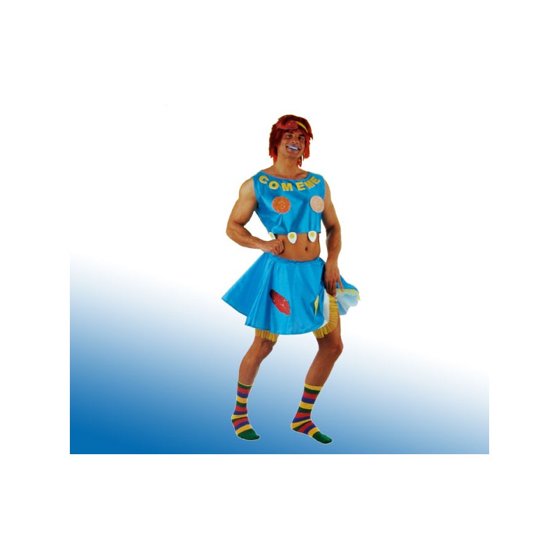 DISFRAZ COMEME FALDA CHICO