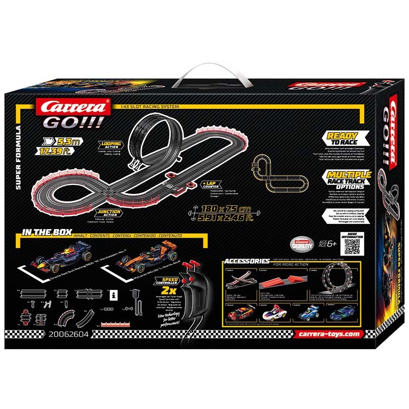 CIRCUITO CARRERA GO!!! SUPER FORMULA (F1 McLaren+F1 Red Bull) 5,3M