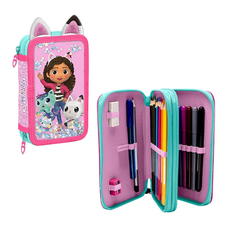 ESTUCHE 2 CREMALLERAS GABBYS D