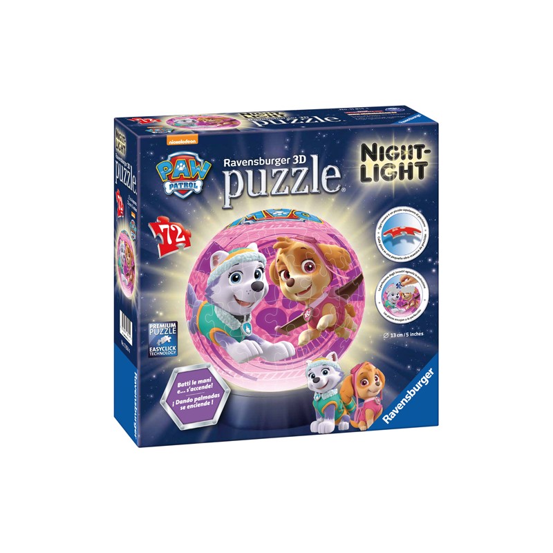 PUZZLEBALL LAMPARA 72P PAW PAT