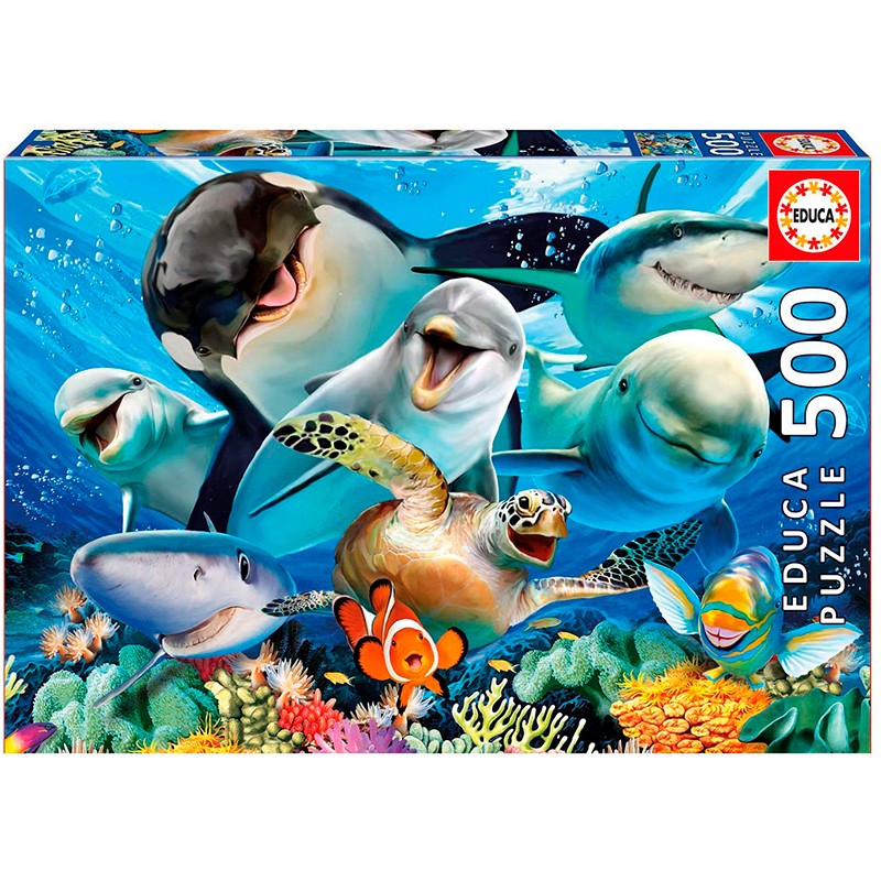 PUZZLE 500P SELFIE BAJO EL AGU