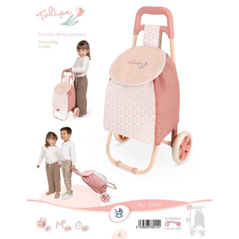 TULIPE CARRITO COMPRA ROSA