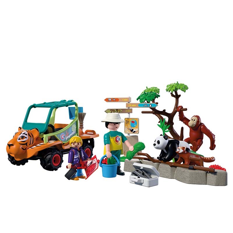 ZOO CUIDADOR DE ZOO CON VEHICULO