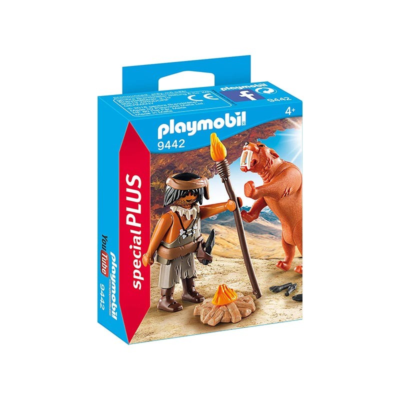 NEANDERTAL CON TIGRE DIENTES D