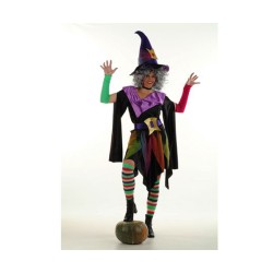 DISFRAZ BRUJA CALCETINES Y MAN