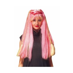 PELUCA LARGA IRIS ROSA