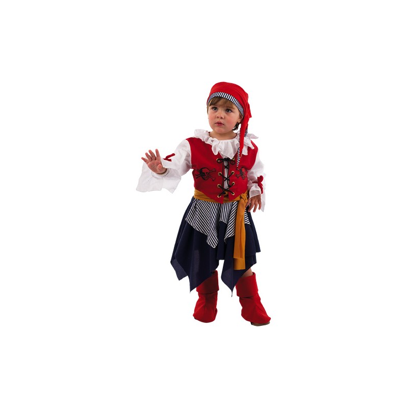 DISFRAZ BB PIRATA BUCANERA T.2