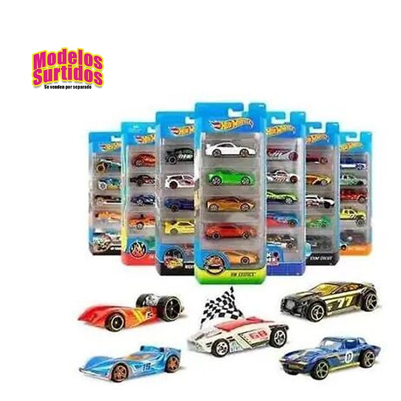 HOTWHEELS SURTIDO PACK 5 COCHE