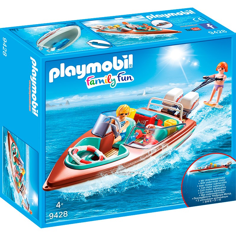 LANCHA MOTORA CON MOTOR SUBMAR