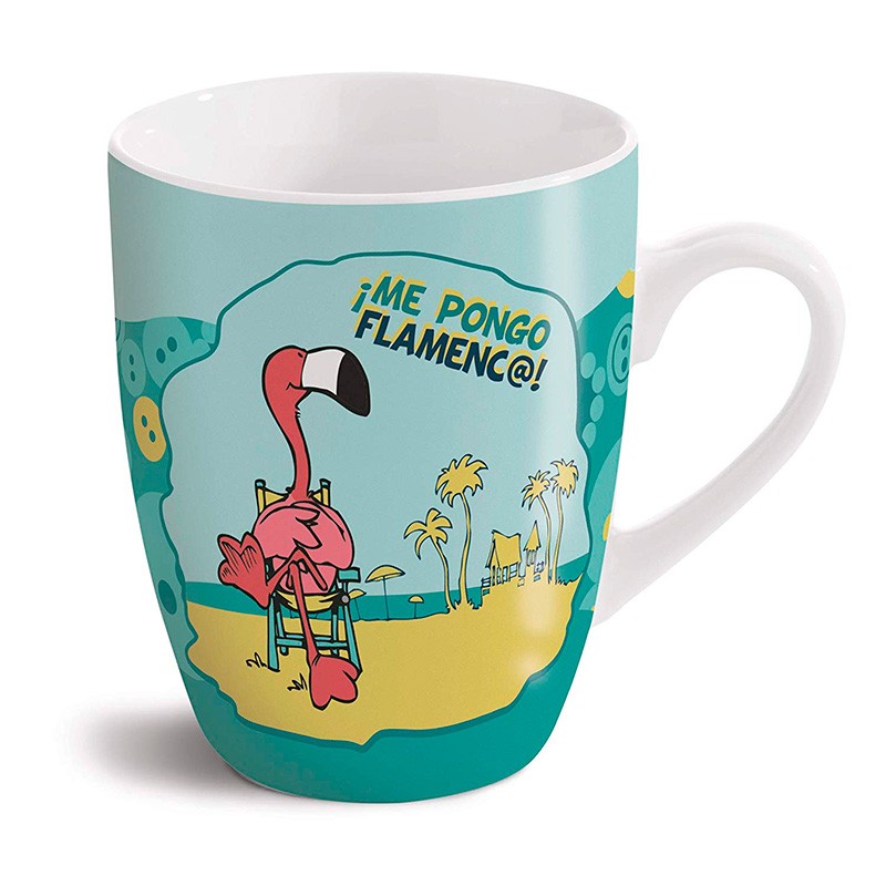 TAZA FLAMENCO ¡ME PONGO FLAMEN