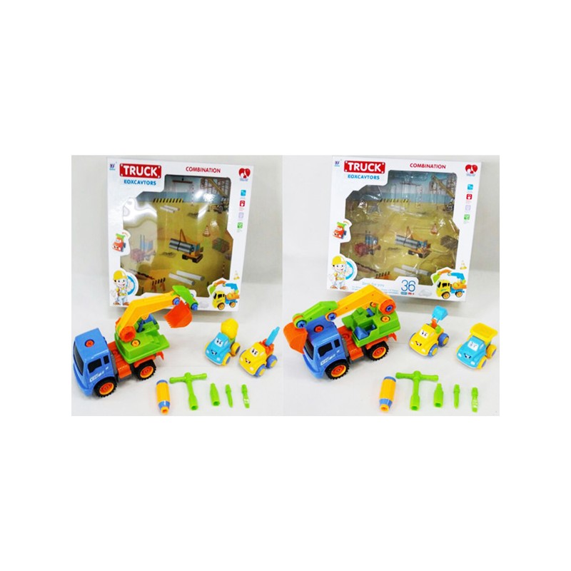 SET CAMION CONSTRUCCION MONTAJ