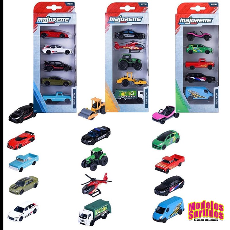 MAJORETTE SET DE 5 COCHES STRE