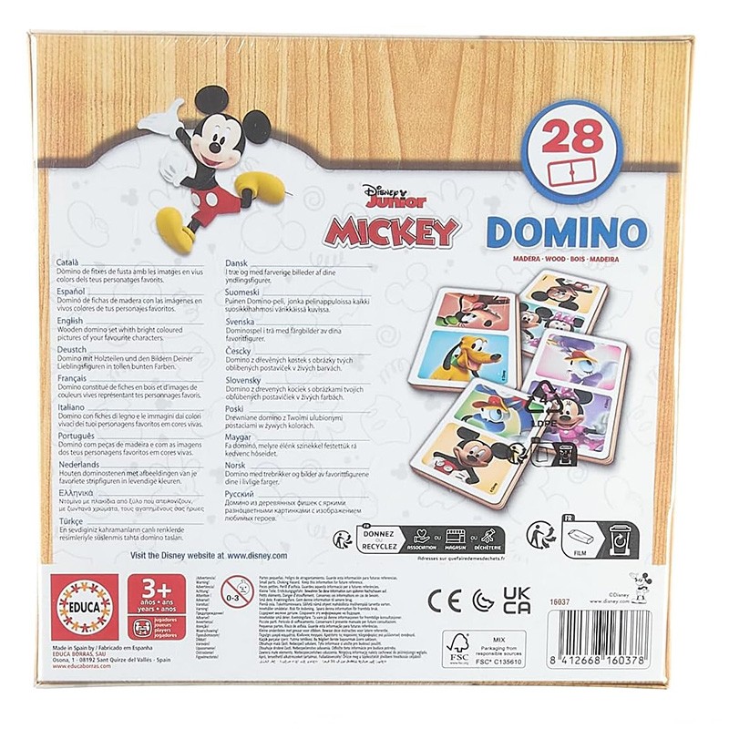 DOMINO MADERA MICKEY & MINNIE