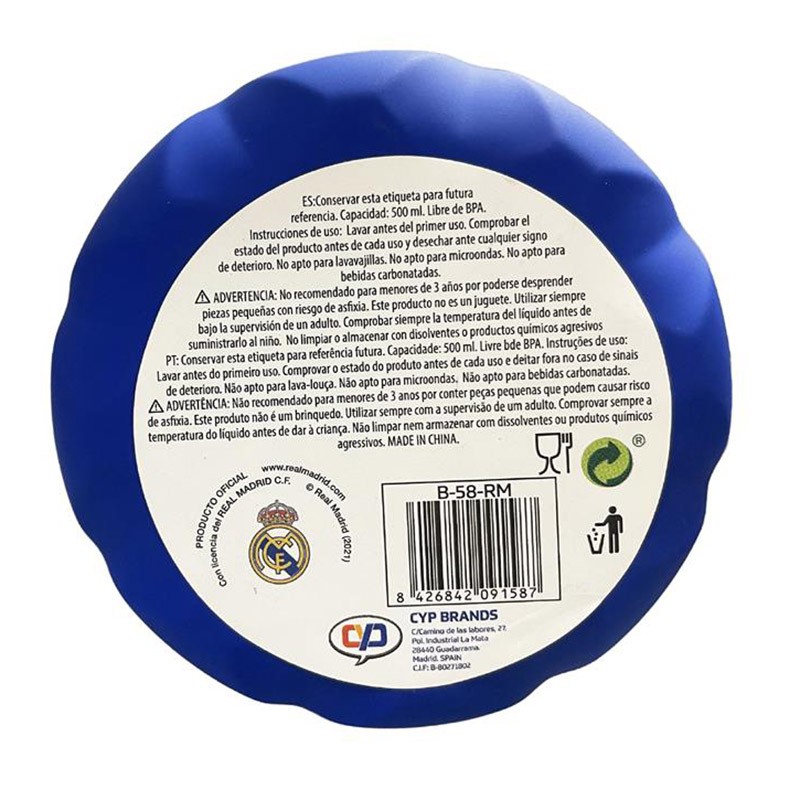 REAL MADRID BOTELLA DE ACERO D