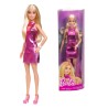 BARBIE FASHIONISTAS MUÑECA CON VESTIDO ROSA METALIZADO