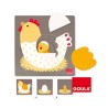GOULA PUZZLE 3 NIVELES GALLINA