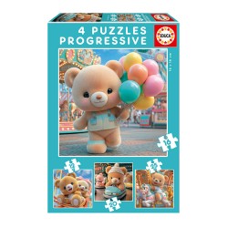 PUZZLE 12P+ OSITOS EN EL PARQUE