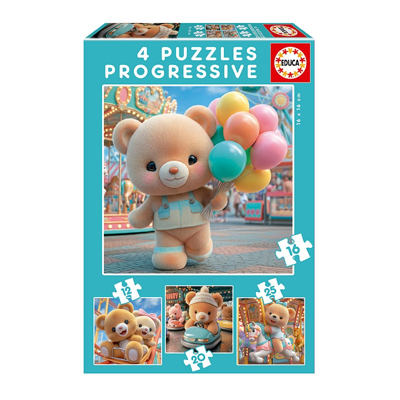 PUZZLE 12P+ OSITOS EN EL PARQU