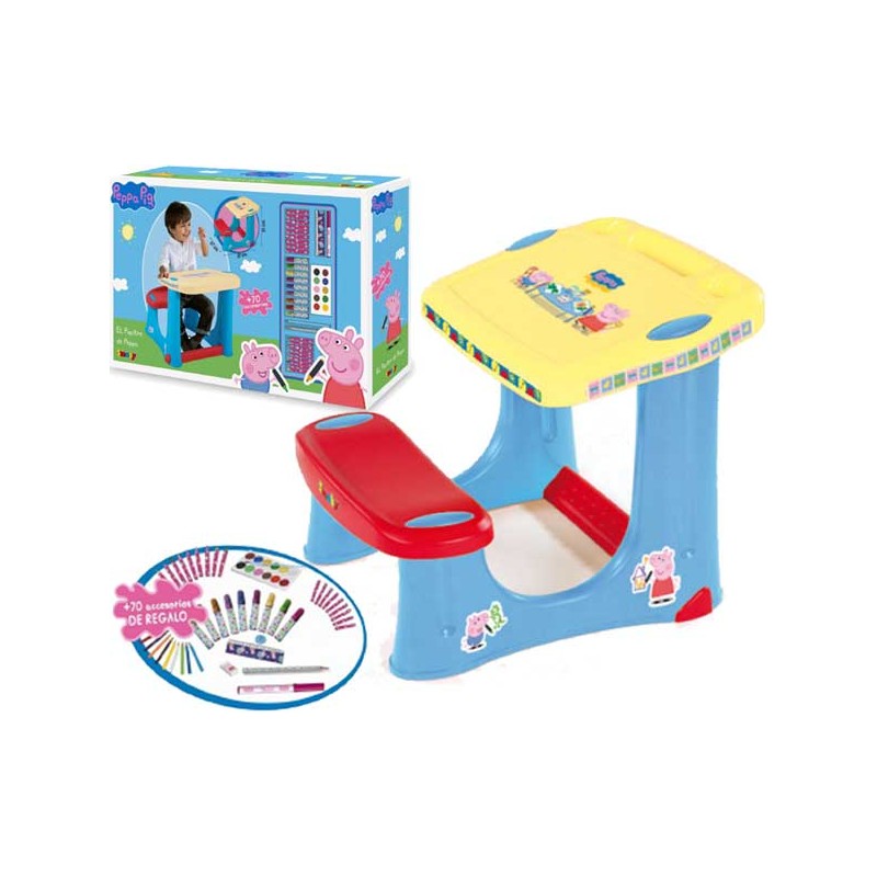 PEPPA PIG PUPITRE + ACCESORIOS