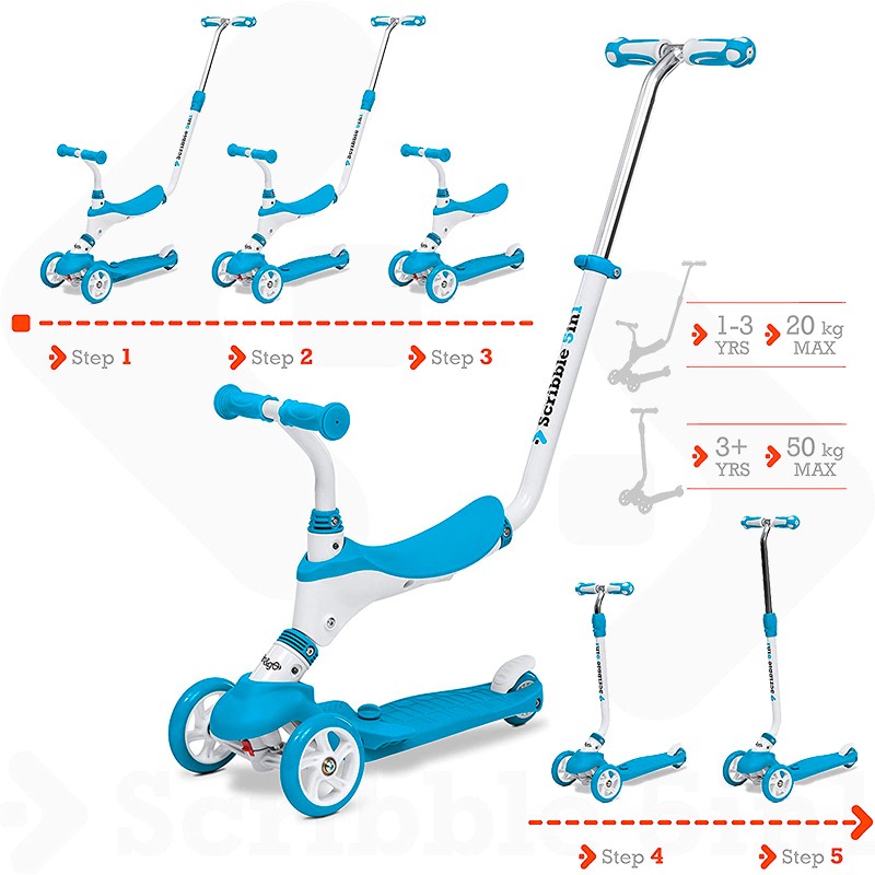 PATINETE EVOLUTIVO SCRIBBLE 5