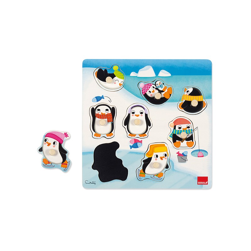 PUZZLE PINGUINOS POSICIONES  (