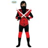 DISFRAZ NINJA ROJO INF. 5-6