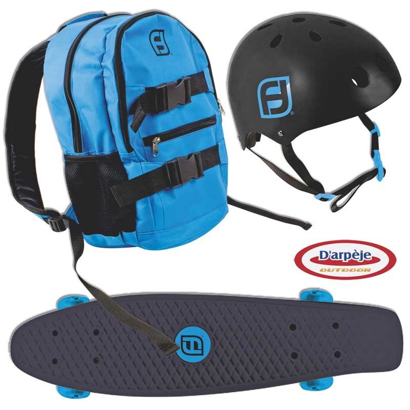 MONOPATIN 22P+CASCO+MOCHILA