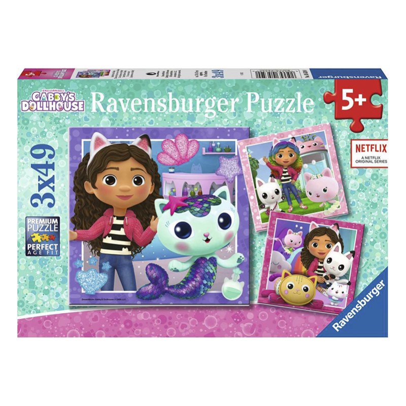 PUZZLE 3x49P GABBYS DOLLHOUSE