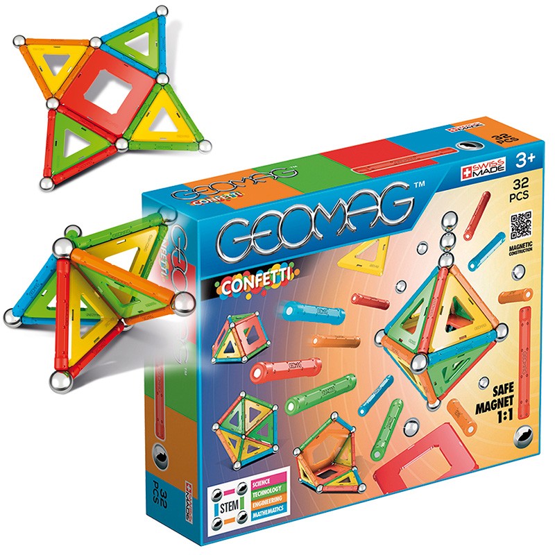 GEOMAG CONFETTI 32 PIEZAS